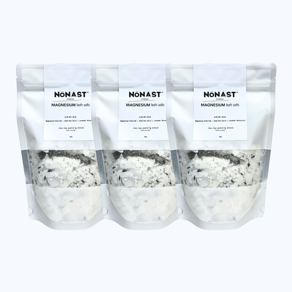 NONAST NATURALS 3 Packets Magnesium Bath Salts – Lavender